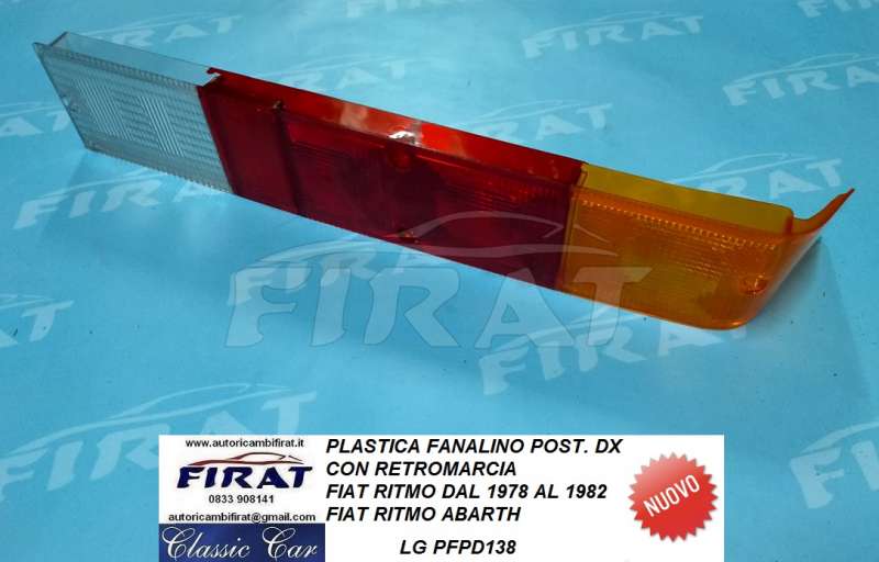 PLASTICA FANALINO FIAT RITMO 1S POST.DX C.R.